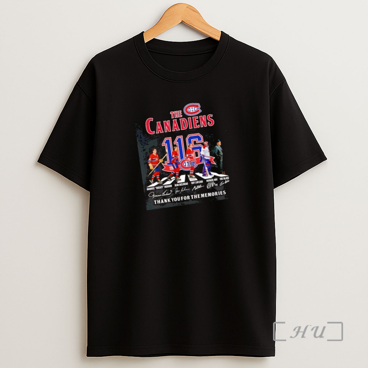Officials Montreal Canadiens 116 Years Anniversary Thank You For The Memories Signatures Premium Shirt Sweatshirt Tee