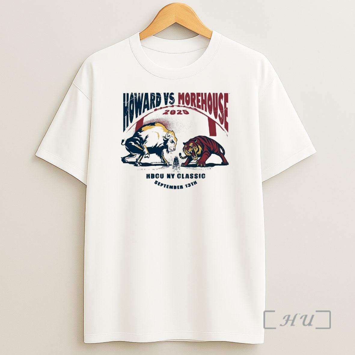 Officials Morehouse Maroon Tigers Vs Howard Bison 2025 Hbcu Ny Classic Premium Shirt Sweatshirt Tee