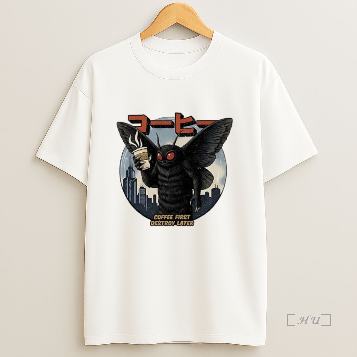 Officials Mothman Coffee First Destroy Later Japan Premium Shirt Sweatshirt Tee