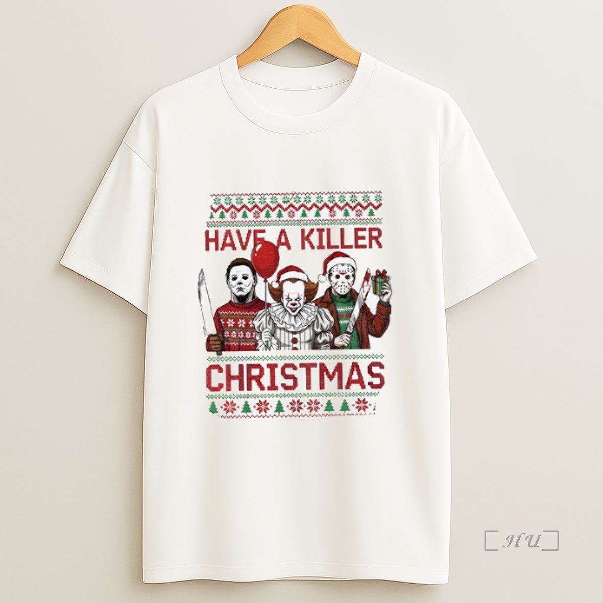 Officials Movie Characters Have A Killer Christmas Ugly Premium Shirt Sweatshirt Tee