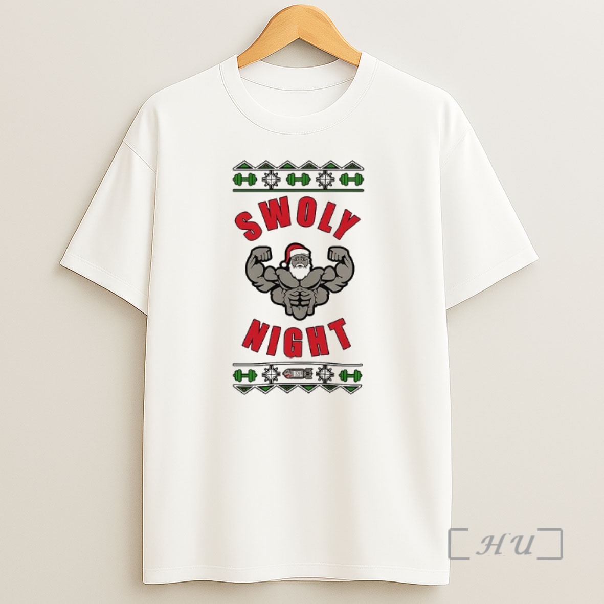 Officials Muscular Santa Claus Swoly Night Ugly Chrismas Premium Shirt Sweatshirt Tee