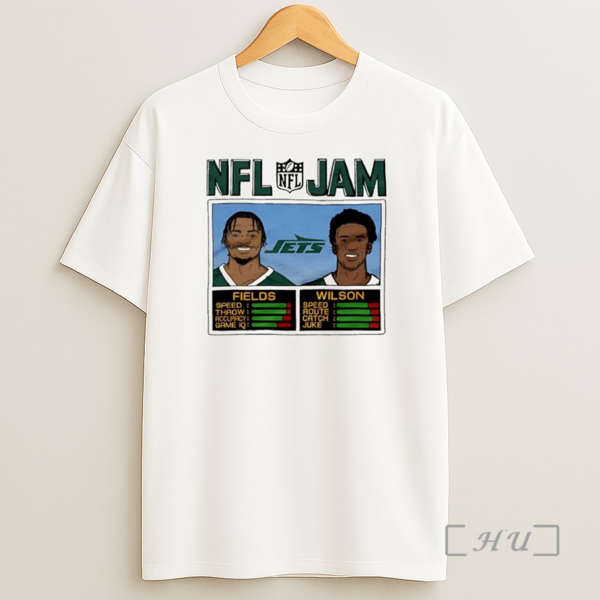 Officials Nfl Jam Jets Fields And Wilson New York Jets Premium Shirt Sweatshirt Tee