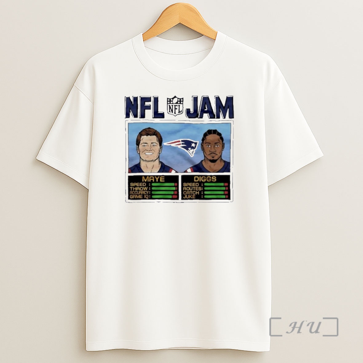 Officials Nfl Jam Patriots Maye And Diggs Premium Shirt Sweatshirt Tee