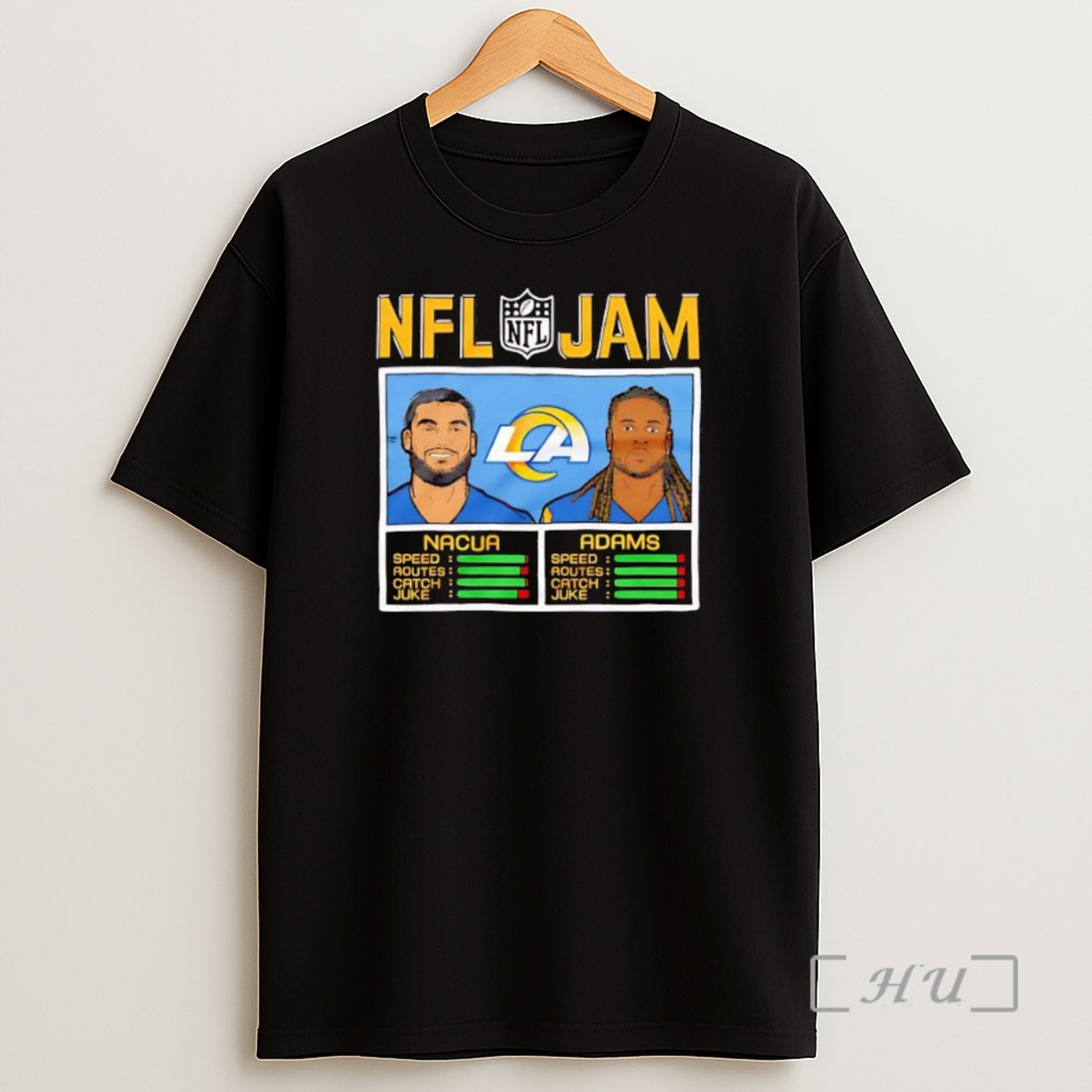 Officials Nfl Jam Rams Nacua And Adams Los Angeles Rams Premium Shirt Sweatshirt Tee