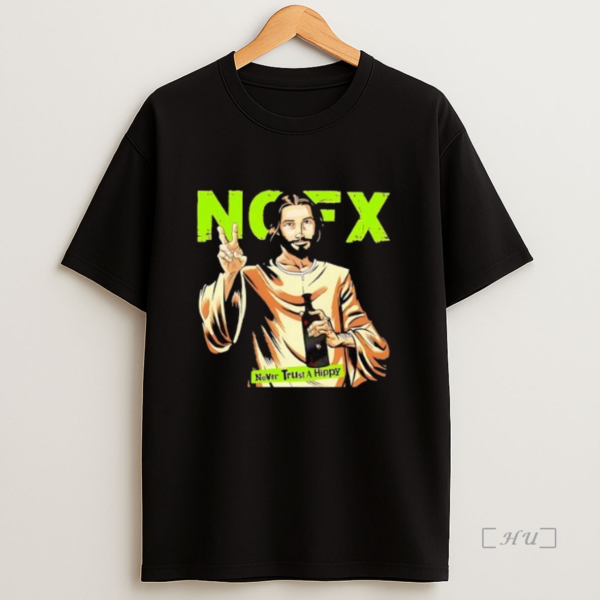Officials Nofx Jesus Never Trust A Hippy Premium Shirt Sweatshirt Tee