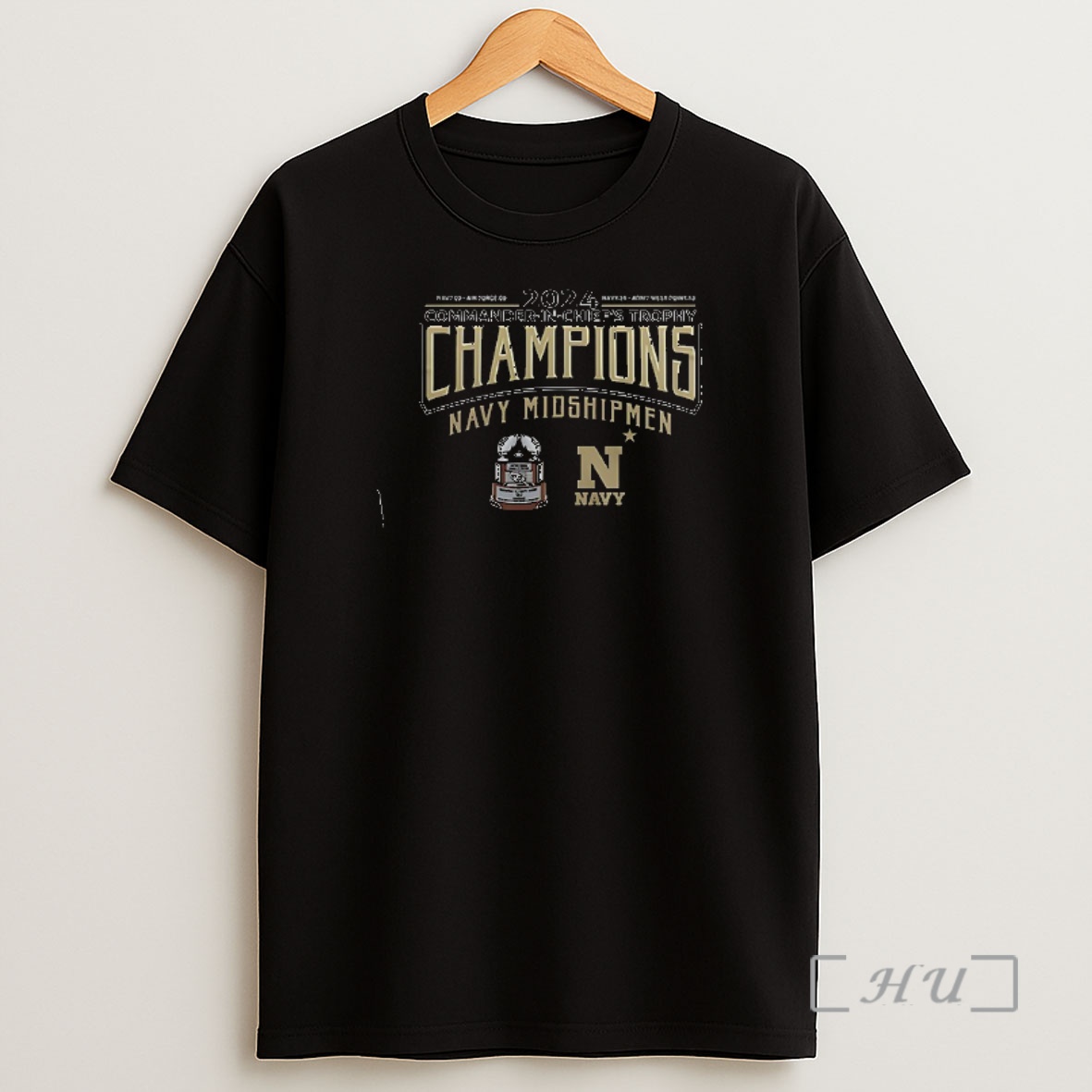 Officials Navy Midshipmen Commanders In Chiefs Trophy Champions Skull Logo Premium Shirt Sweatshirt Tee
