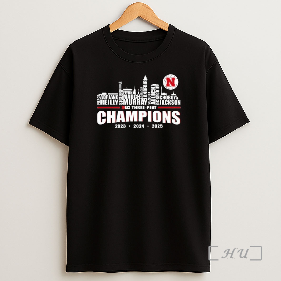 Officials Nebraska Cornhuskers Big Three Peat 2023 2025 Name Team Premium Shirt Sweatshirt Tee