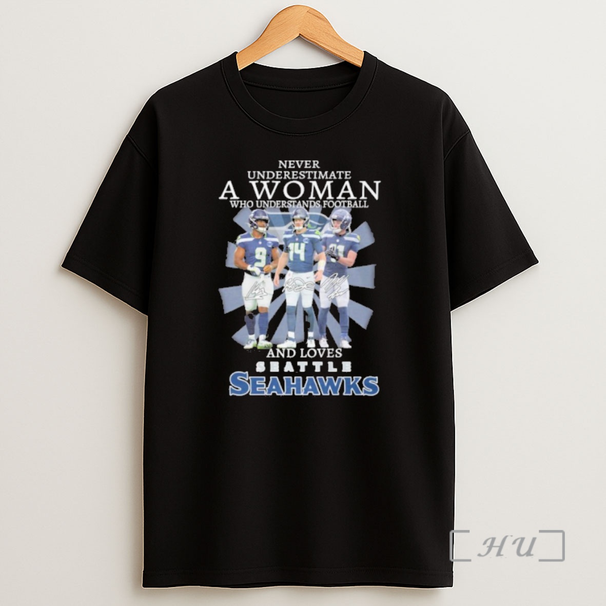 Officials Never Underestimate A Woman Who Understands Football Player Signature And Loves Seattle Seahawks Premium Shirt Sweatshirt Tee