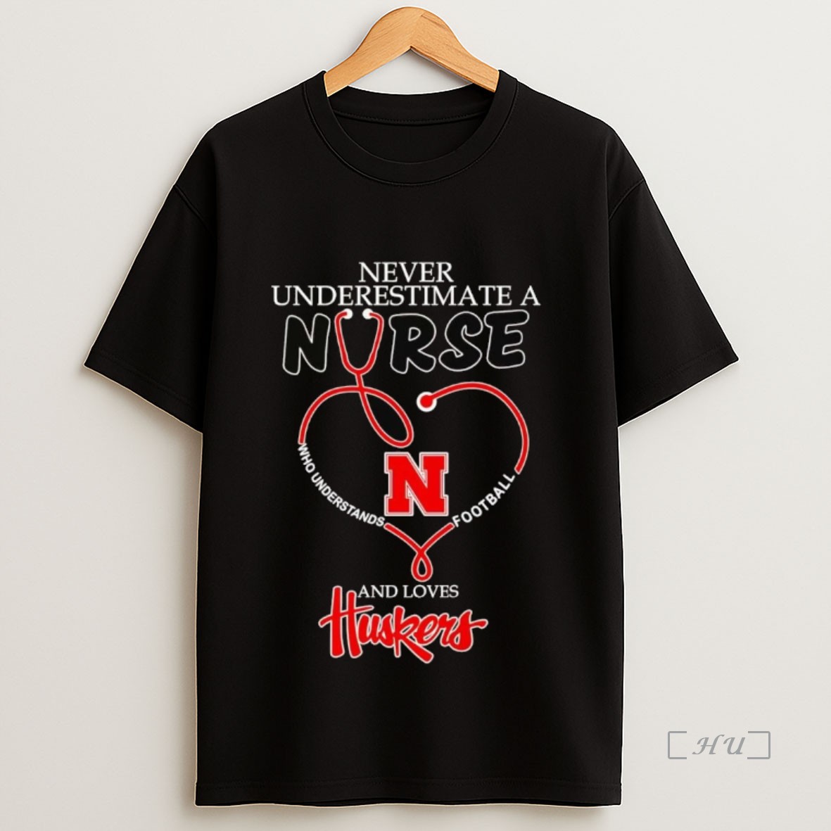 Officials Never Underestimate A Nurse Understand Football Loves Nebraska Cornhuskers Premium Shirt Sweatshirt Tee