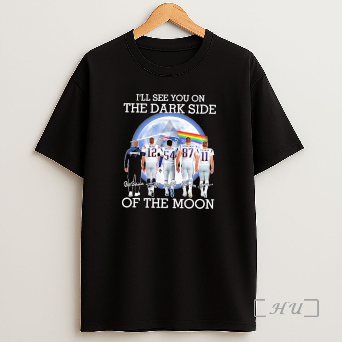 Officials New England Patriots Brady And Legends Ill See You On The Dark Side Of The Moon Signatures Premium Shirt Sweatshirt Tee