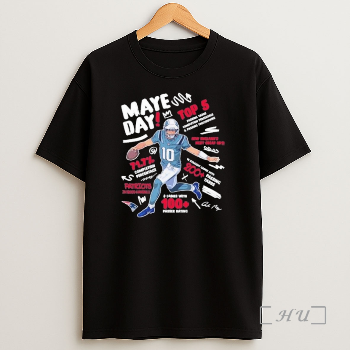 Officials New England Patriots Maye Day 100 Passer Rating Premium Shirt Sweatshirt Tee