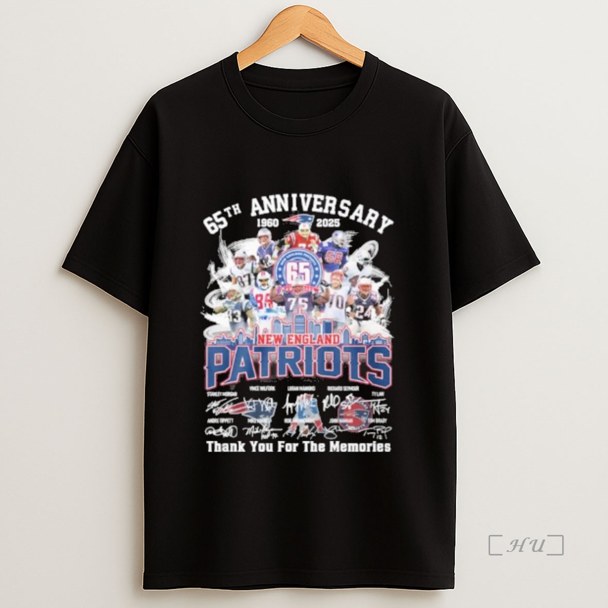 Officials New England Patriots Team 65th Anniversary 1960 2025 Thank You For The Memories Premium Shirt Sweatshirt Tee