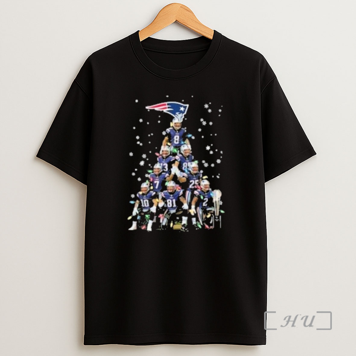 Officials New England Patriots Team Christmas Tree Premium Shirt Sweatshirt Tee