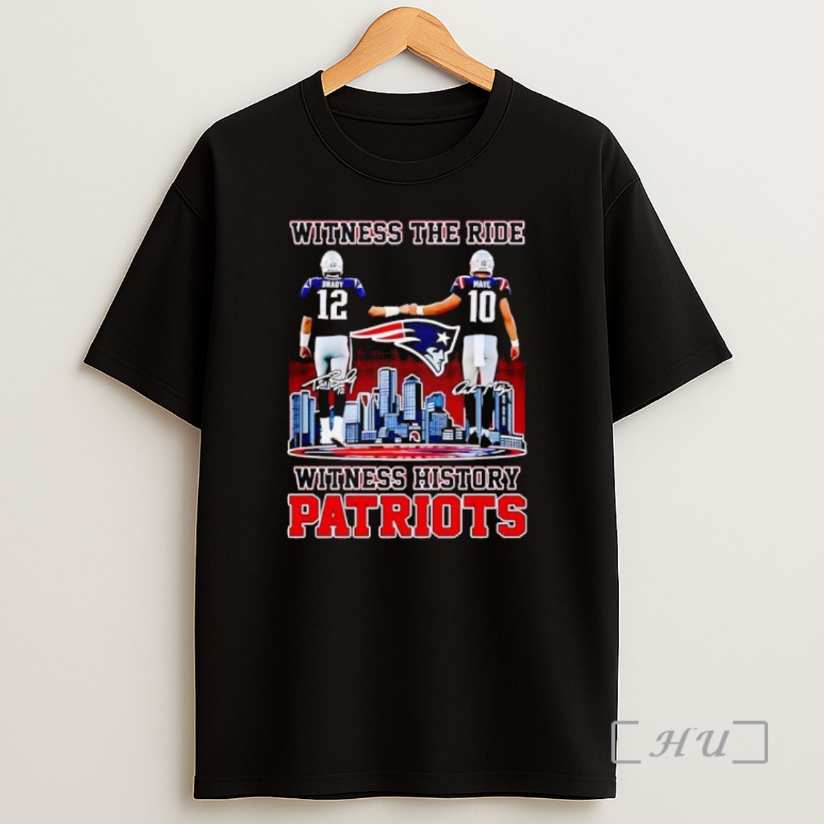 Officials New England Patriots Tom Brady Drake Maye Witness The Ride 2025 Premium Shirt Sweatshirt Tee