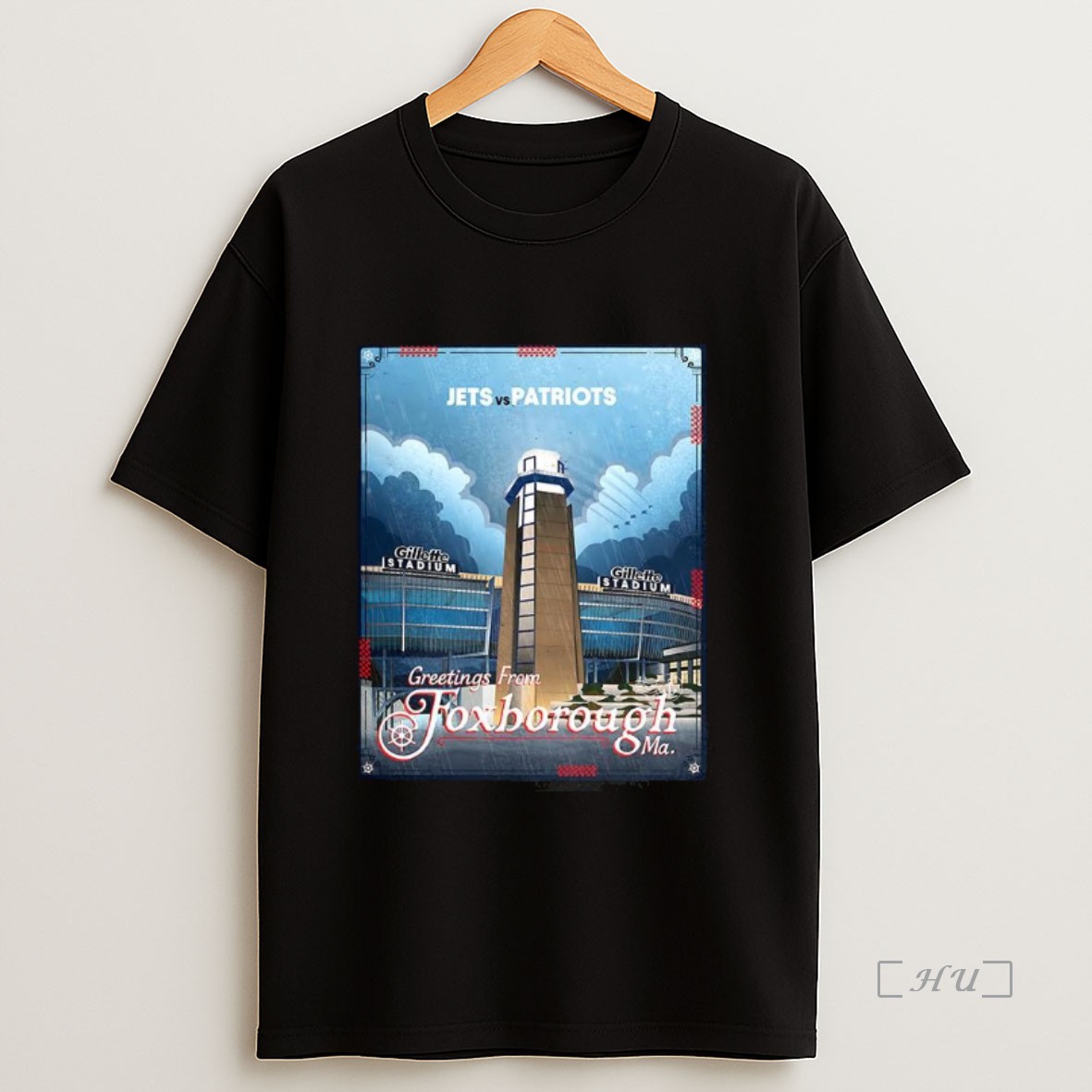 Officials New England Patriots Vs New York Jets Nfl 2025 Greetings From Fox Borough Premium Shirt Sweatshirt Tee