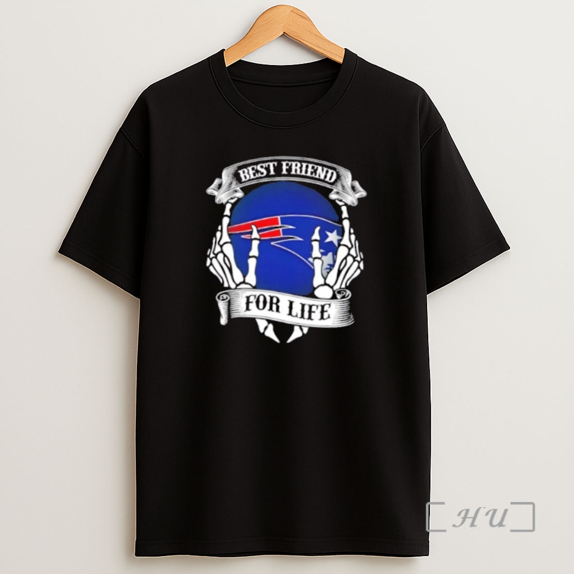 Officials New England Patriots Football Best Friend For Life Hands Bones Premium Shirt Sweatshirt Tee