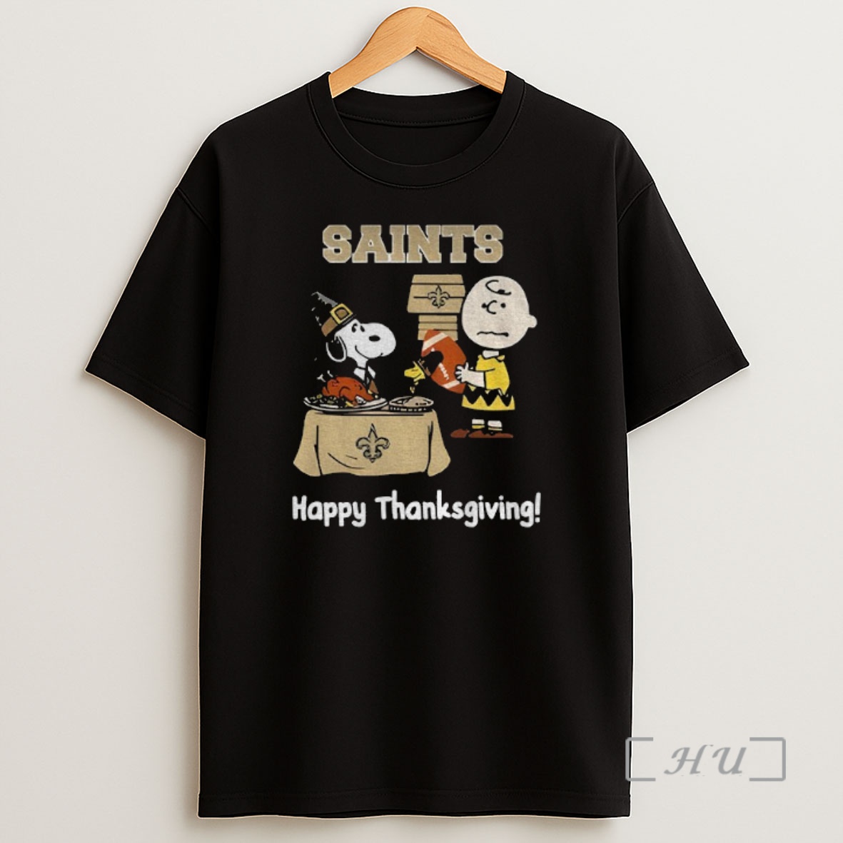 Officials New Orleans Saints Thanksgiving With Snoopy And Charlie Brown Nfl Premium Shirt Sweatshirt Tee