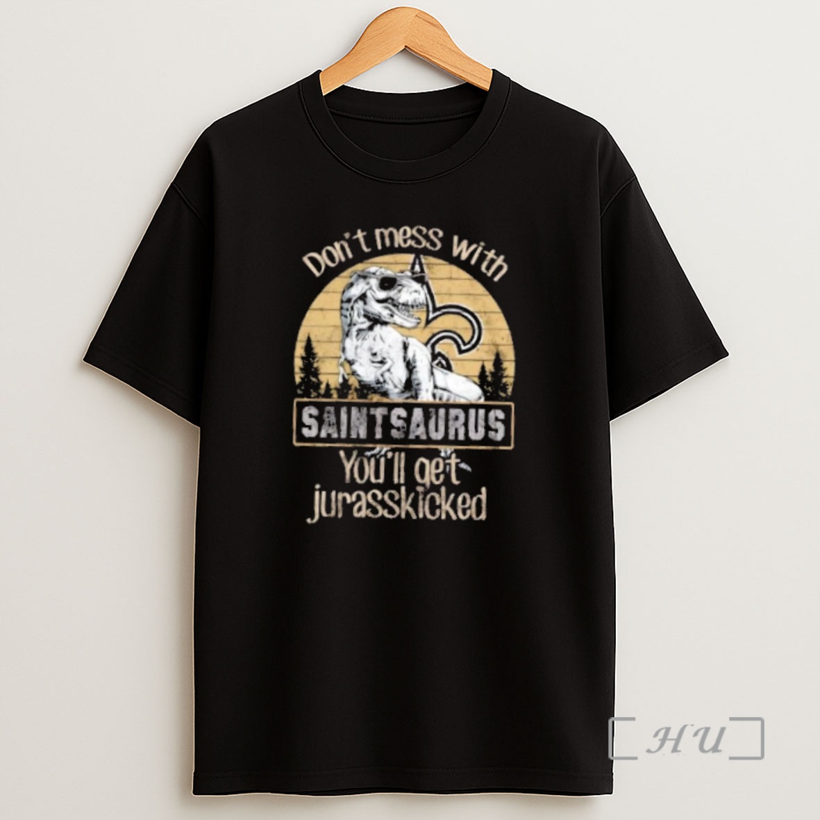 Officials New Orleans Saints Dont Mess With Patriotsaurus Youll Get Jurasskicked Premium Shirt Sweatshirt Tee
