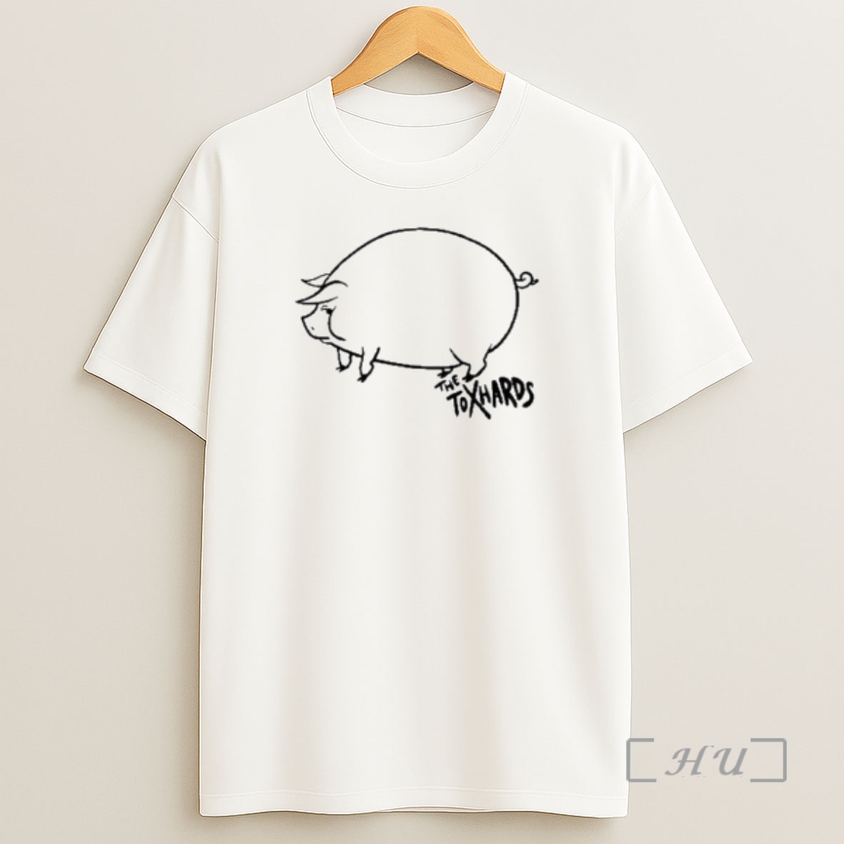 Officials New Toxhards The Pink Piggy Circle White Premium Shirt Sweatshirt Tee