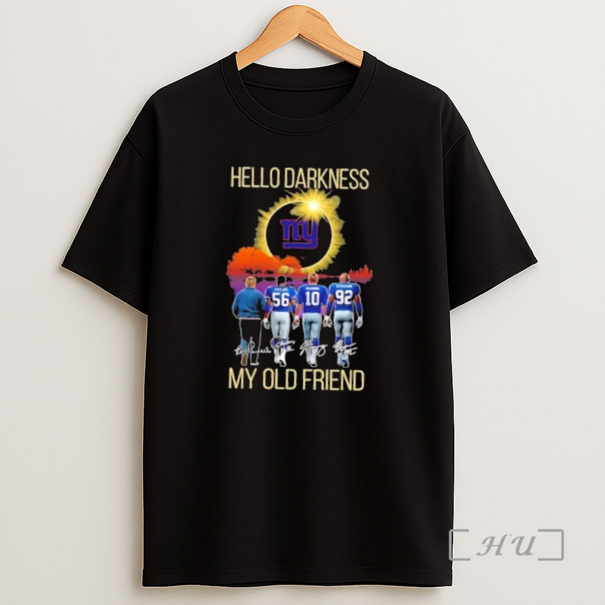 Officials New York Giants Taylor And Legends Hello Darkness My Old Friend Signatures Premium Shirt Sweatshirt Tee