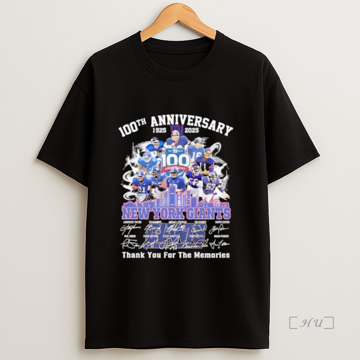 Officials New York Giants Thank You For The Memories 100th Anniversary 1925 2025 Premium Shirt Sweatshirt Tee