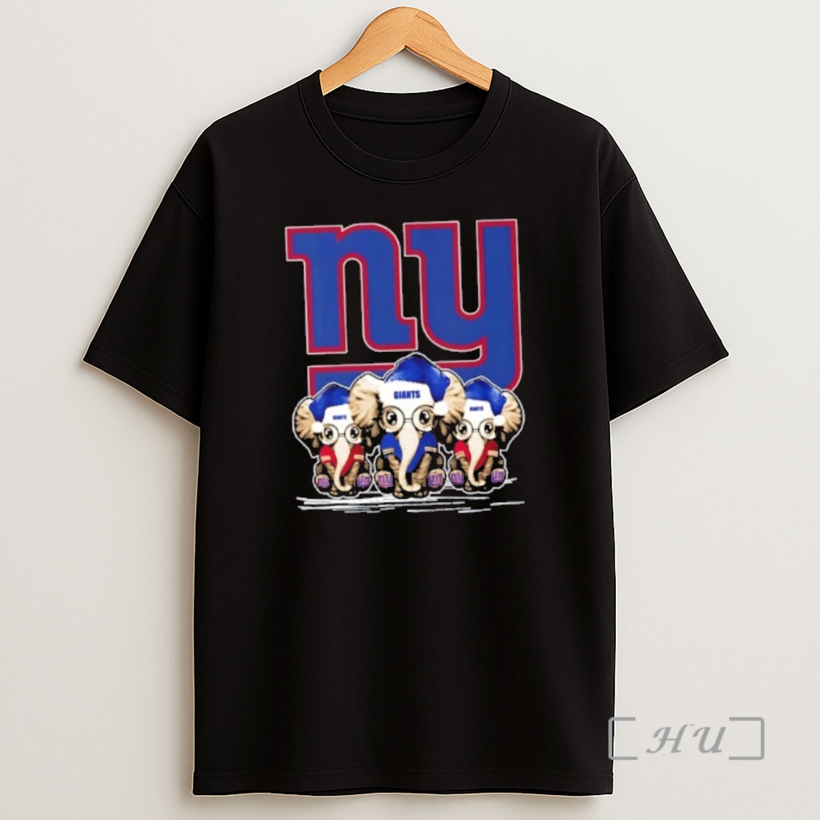 Officials New York Giants X Elephants Santa Hat Merry Christmas Premium Shirt Sweatshirt Tee