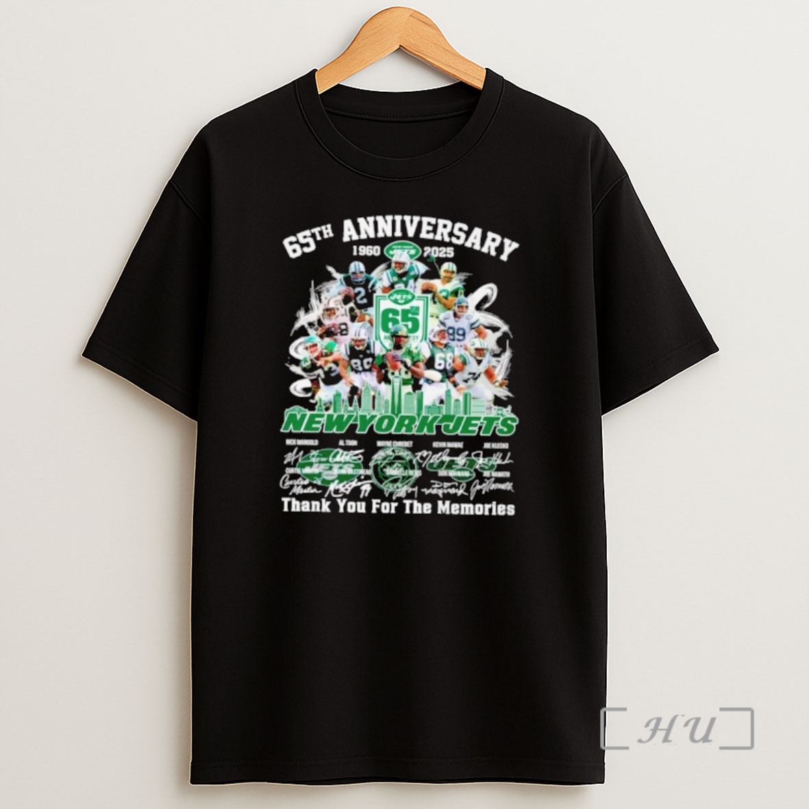 Officials New York Jets 65th Anniversary 1960 2025 Thank You For The Memories Signatures Premium Shirt Sweatshirt Tee