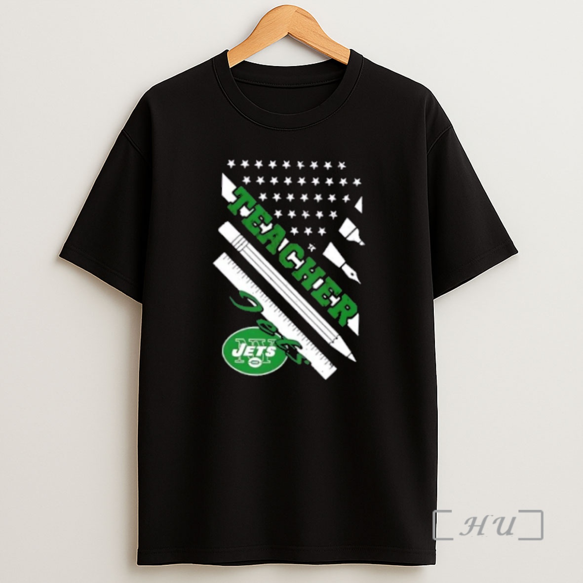 Officials New York Jets Football X Teacher American Flag Premium Shirt Sweatshirt Tee