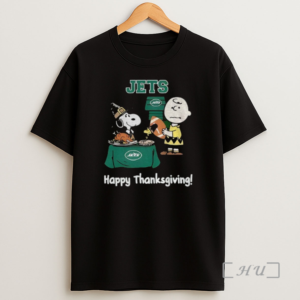 Officials New York Jets Thanksgiving With Snoopy And Charlie Brown Nfl Premium Shirt Sweatshirt Tee