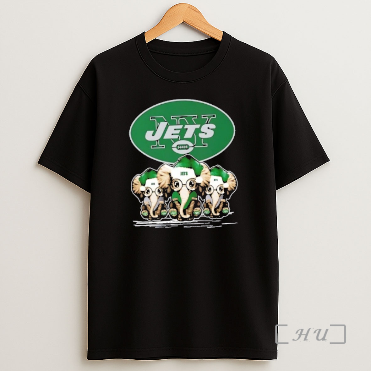 Officials New York Jets X Elephants Santa Hat Merry Christmas Premium Shirt Sweatshirt Tee