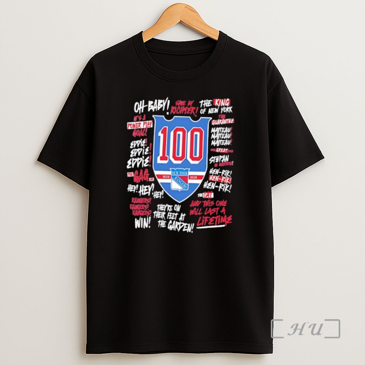 Officials New York Rangers Youth We Bleed Blue Centennial 100 Years Graphic Premium Shirt Sweatshirt Tee
