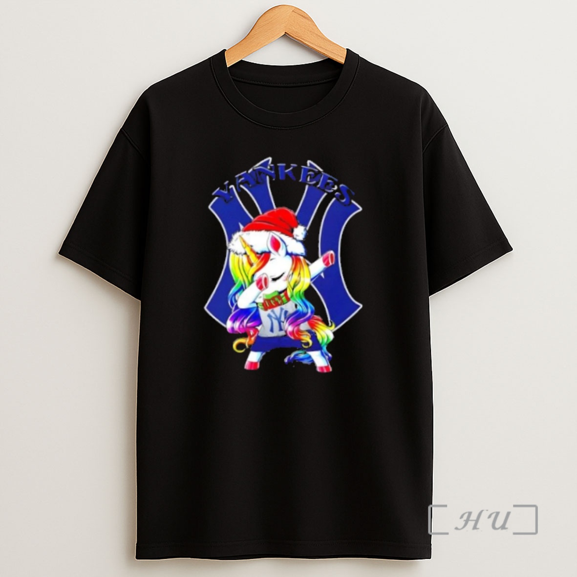 Officials New York Yankees X Unicorn Santa Hat Dabbing Merry Christmas Premium Shirt Sweatshirt Tee