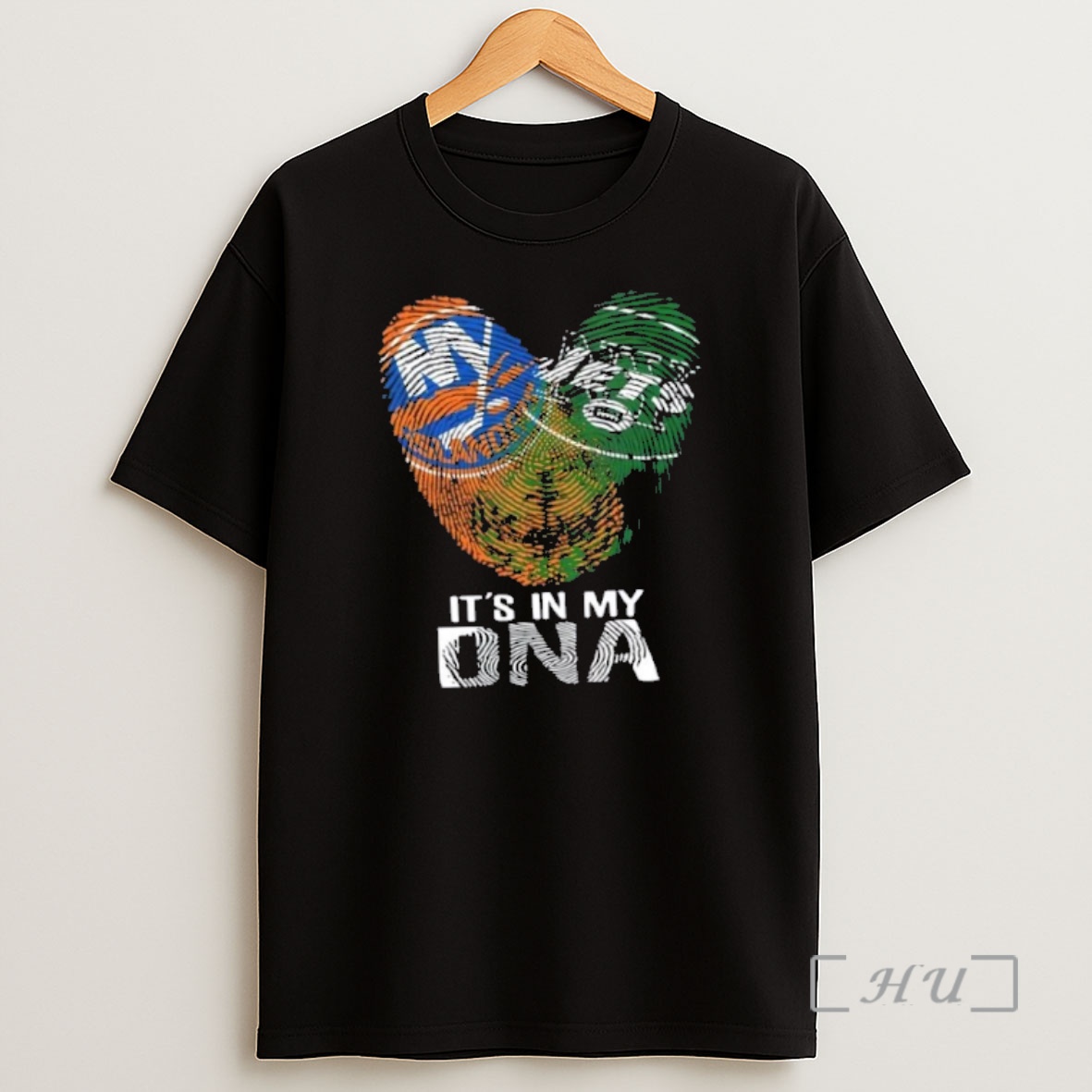 Officials New York City Sports Islanders X Jets Its In My Dna Fingerprint Heart Premium Shirt Sweatshirt Tee