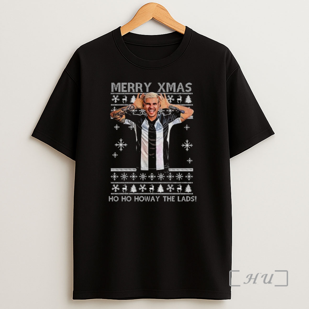 Officials Newcastle Bruno Merry Xmas Ho Ho Howay The Lads Ugly Christmas Premium Shirt Sweatshirt Tee