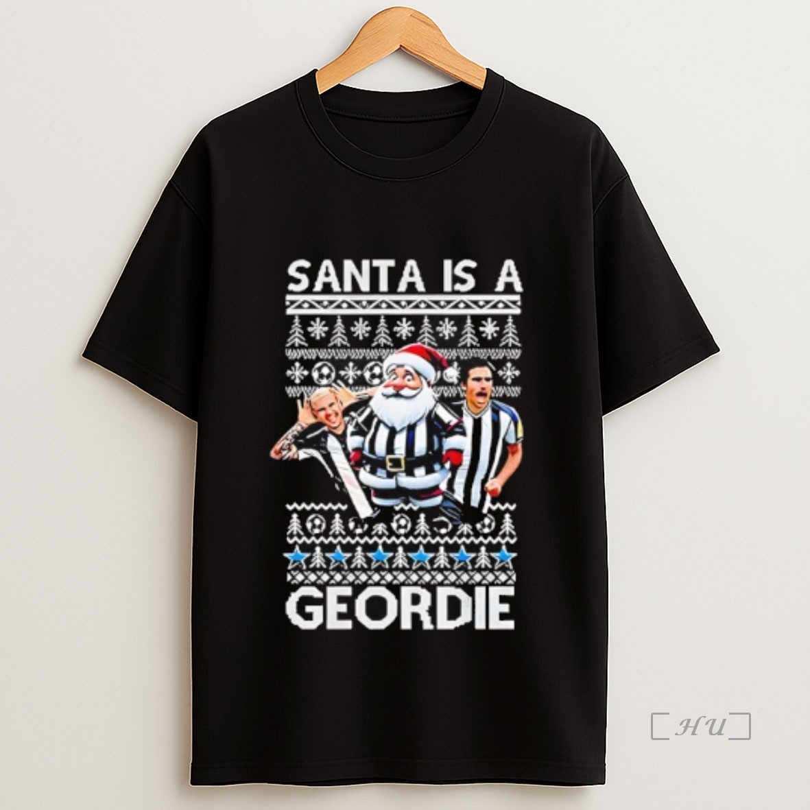 Officials Newcastle Santa Is A Geordie Ugly Christmas Premium Shirt Sweatshirt Tee