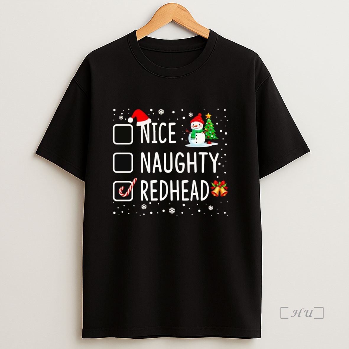 Officials Nice Naughty Redhead Christmas Premium Shirt Sweatshirt Tee