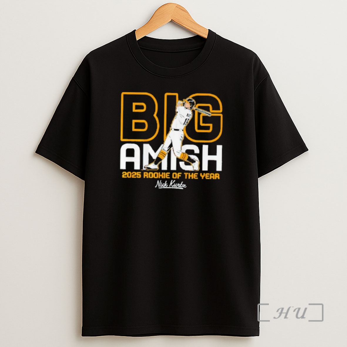 Officials Nick Kurtz Oakland Athletics Mlb Big Amish 2025 Rookie Of The Year Premium Shirt Sweatshirt Tee