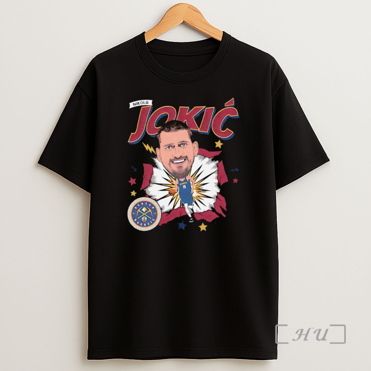 Officials Nikola Jokic Big Head Caricature Denver Nuggets Premium Shirt Sweatshirt Tee
