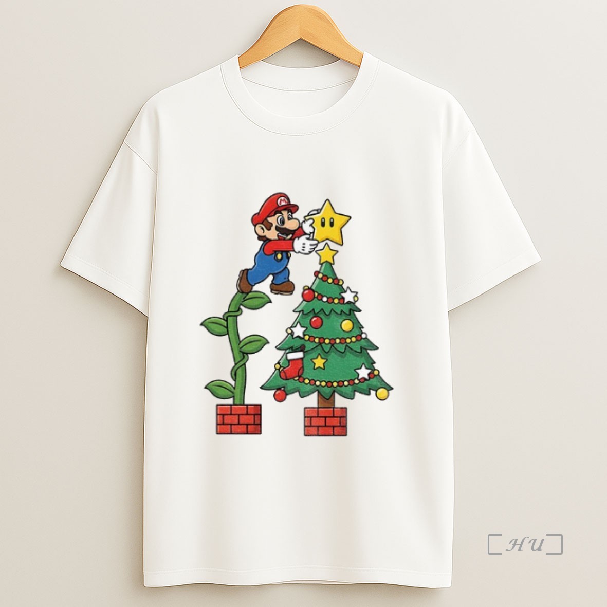 Officials Nintendo Mario Bros Holiday Super Mario Christmas Premium Shirt Sweatshirt Tee