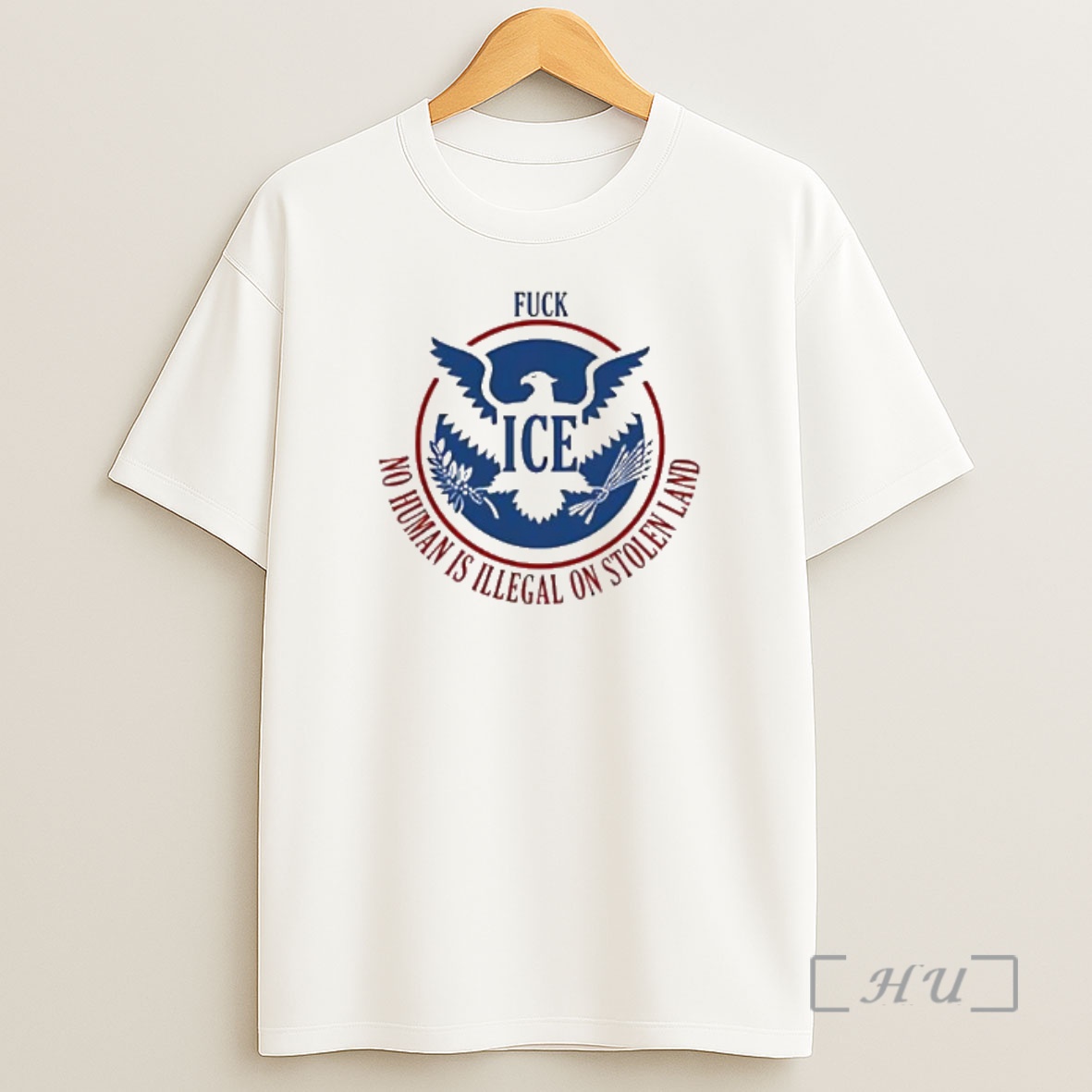 Officials No Human Is Illegal On Stolen Land Fck Ice Premium Shirt Sweatshirt Tee