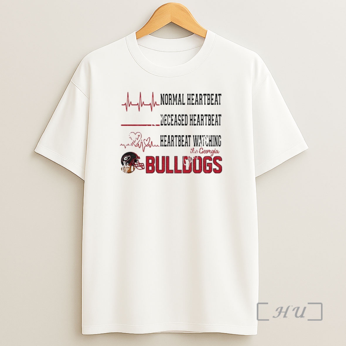 Officials Normal Heartbeat Deceased Heartbeat Heartbeat Watching Georgia Bulldogs Football 2025 Premium Shirt Sweatshirt Tee