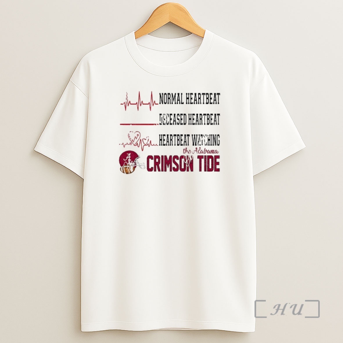 Officials Normal Heartbeat Deceased Heartbeat Heartbeat Watching The Alabama Crimson Tide Football Nfl 2025 Premium Shirt Sweatshirt Tee