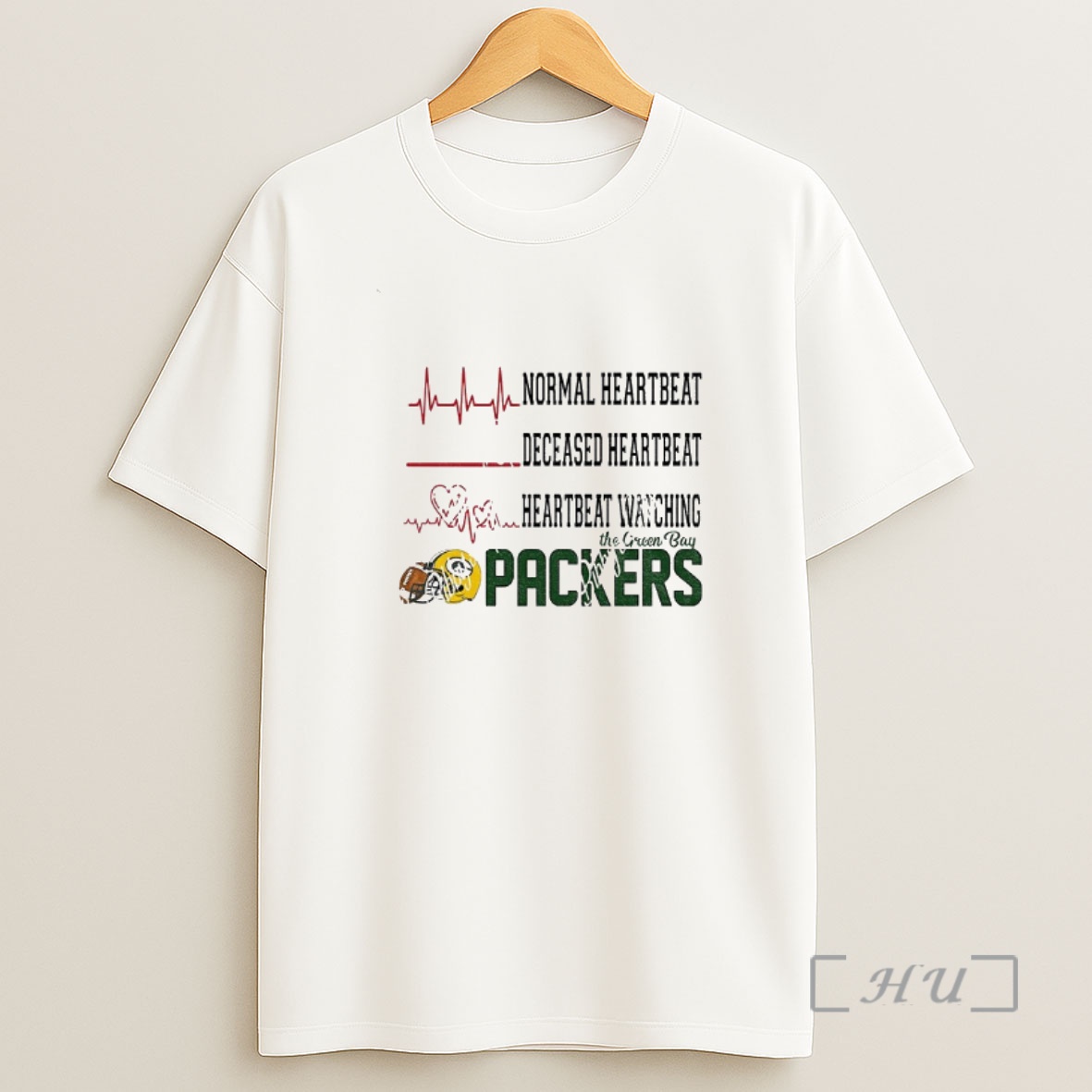Officials Normal Heartbeat Deceased Heartbeat Heartbeat Watching The Green Bay Packers Football Nfl 2025 Premium Shirt Sweatshirt Tee