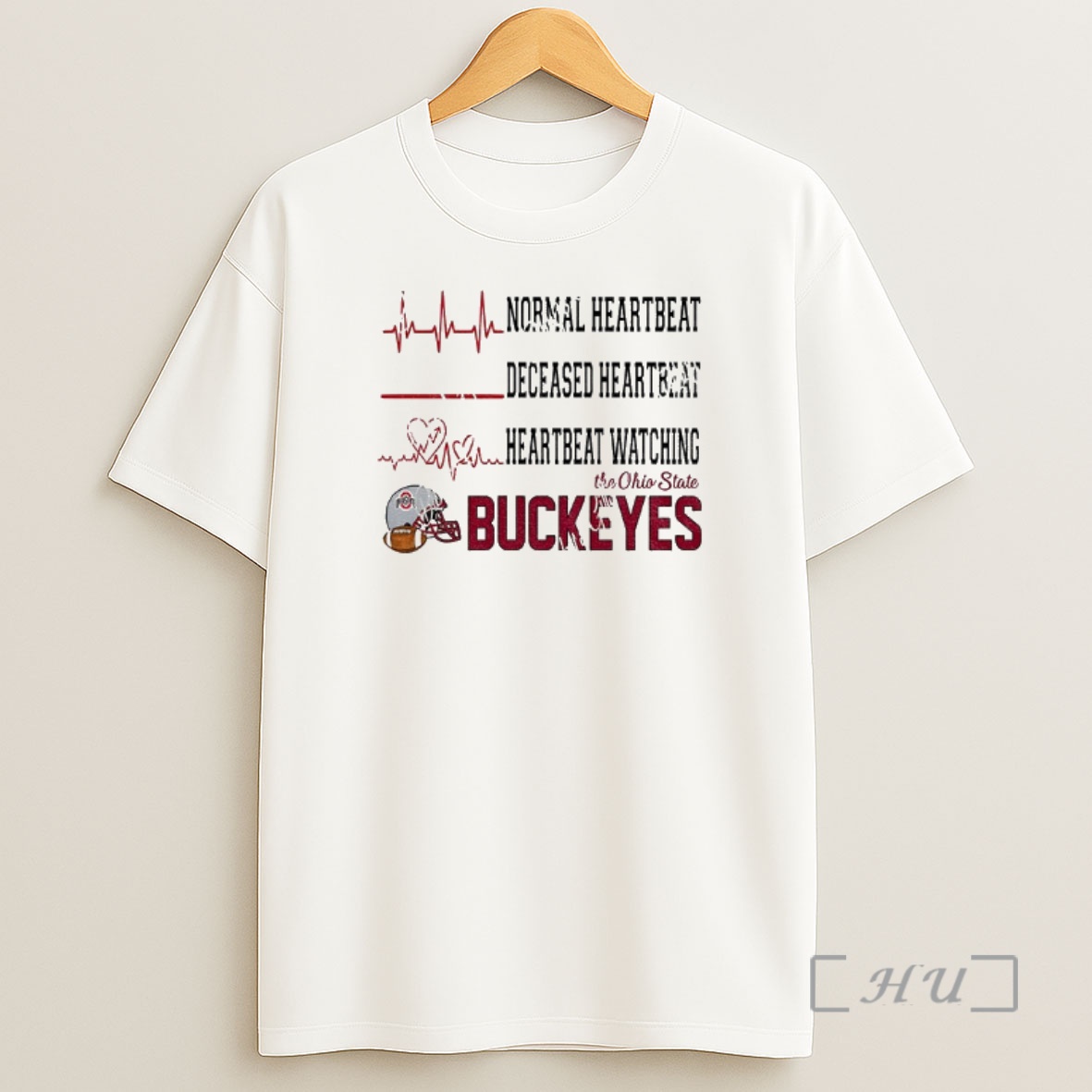 Officials Normal Heartbeat Deceased Heartbeat Heartbeat Watching The Ohio State Buckeyes Football Nfl 2025 Premium Shirt Sweatshirt Tee