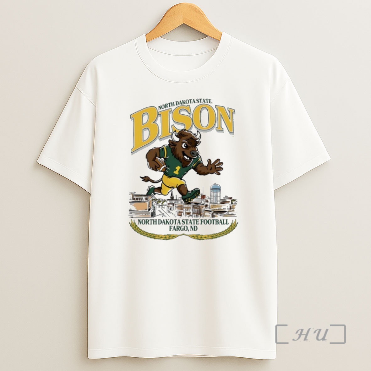 Officials North Dakota State Bison Football Thunder Mascot Premium Shirt Sweatshirt Tee
