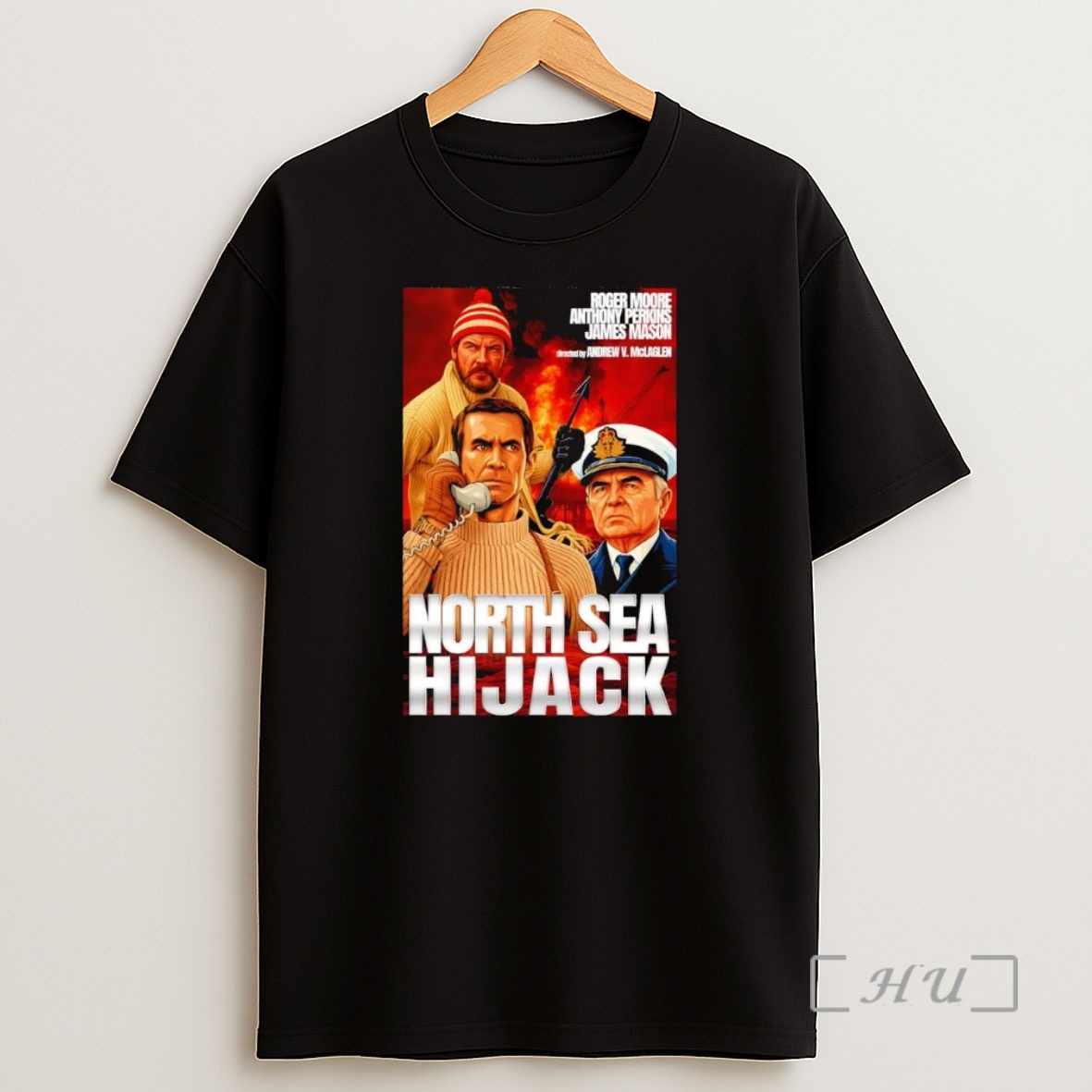 Officials North Sea Hijack Roger Moore Anthony Perkins James Mason Premium Shirt Sweatshirt Tee