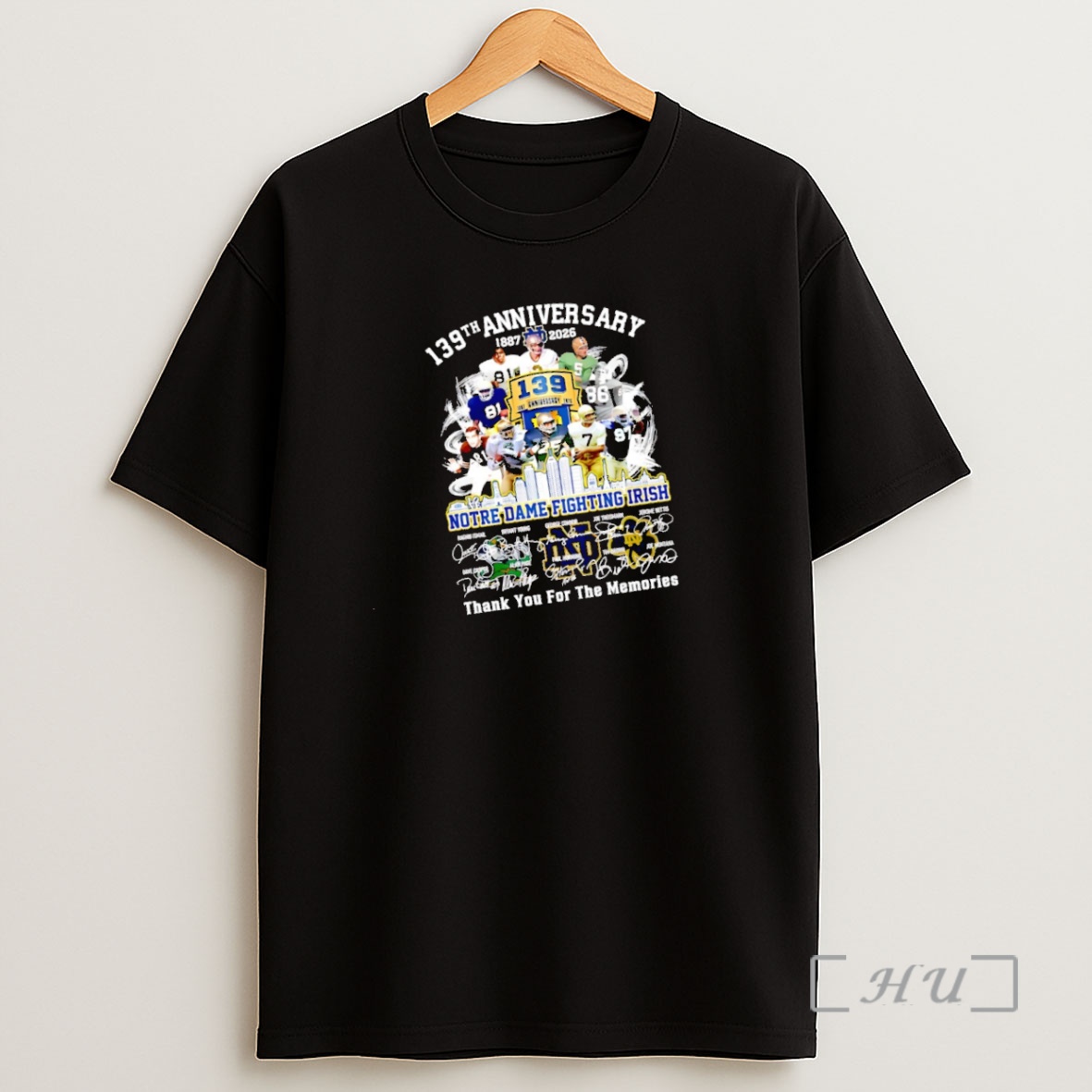 Officials Notre Dame Fighting Irish 139th Anniversary 1887 2026 Thank You For The Memories Premium Shirt Sweatshirt Tee