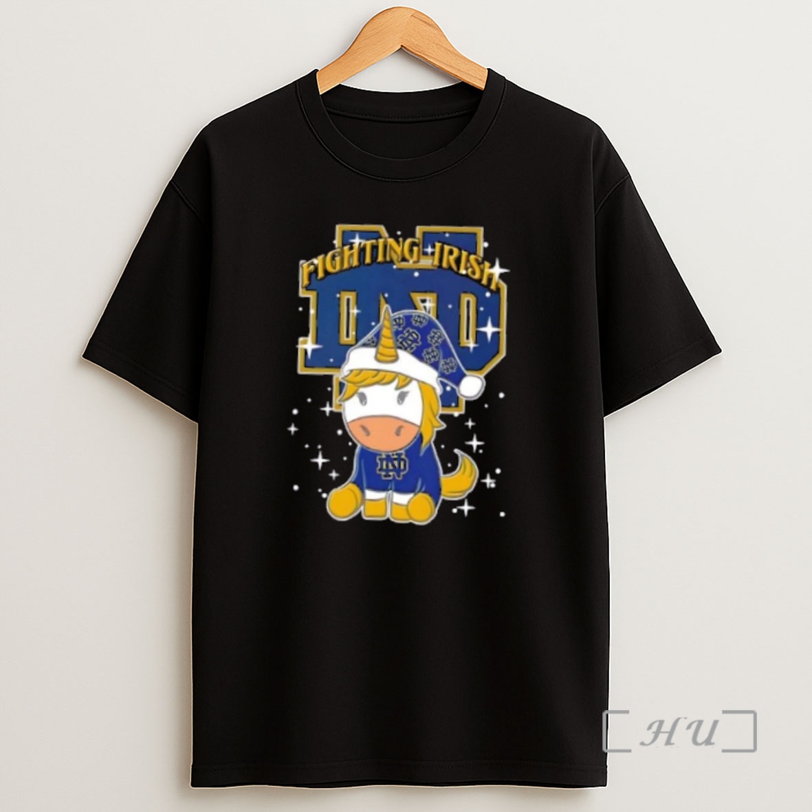 Officials Notre Dame Fighting Irish Football X Unicorn Merry Christmas Premium Shirt Sweatshirt Tee
