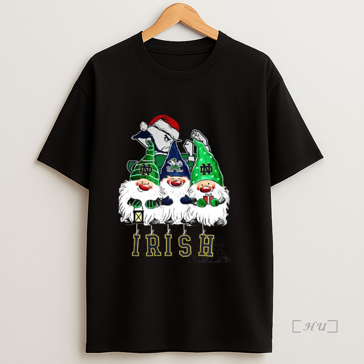 Officials Notre Dame Fighting Irish Football Gnomes Christmas Premium Shirt Sweatshirt Tee