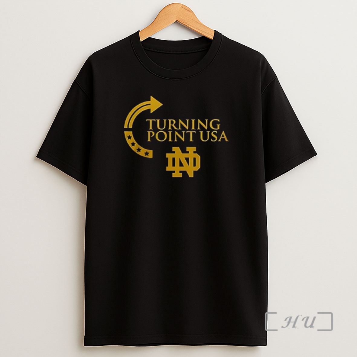 Officials Notre Dame Fighting Irish X University Of Notre Dame X Charlie Kirk Turning Point Usa Logo Premium Shirt Sweatshirt Tee